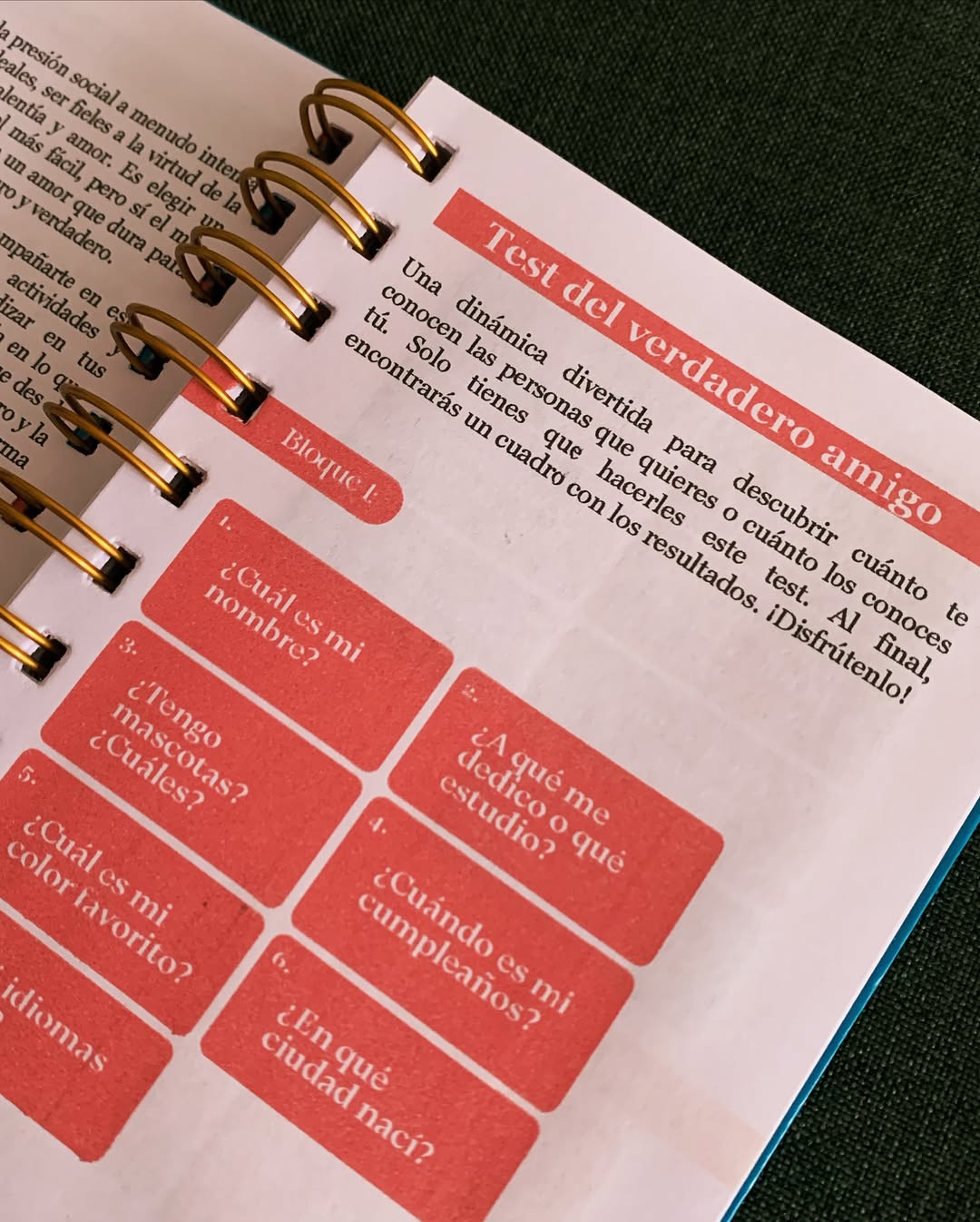 Journal Amor sobre Roca