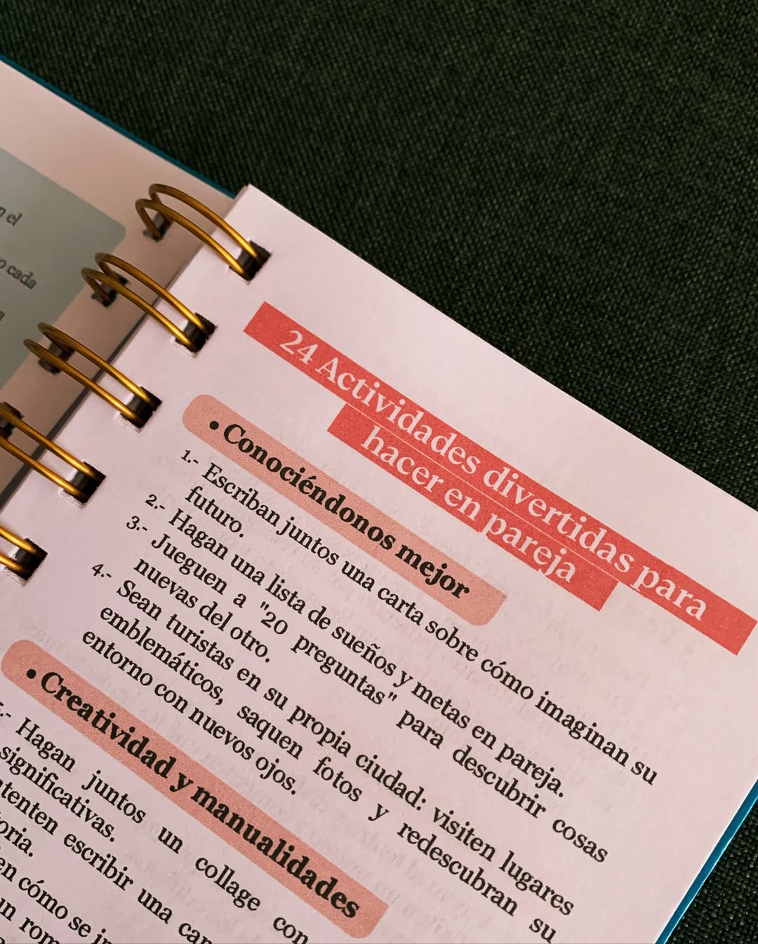 Journal Amor sobre Roca