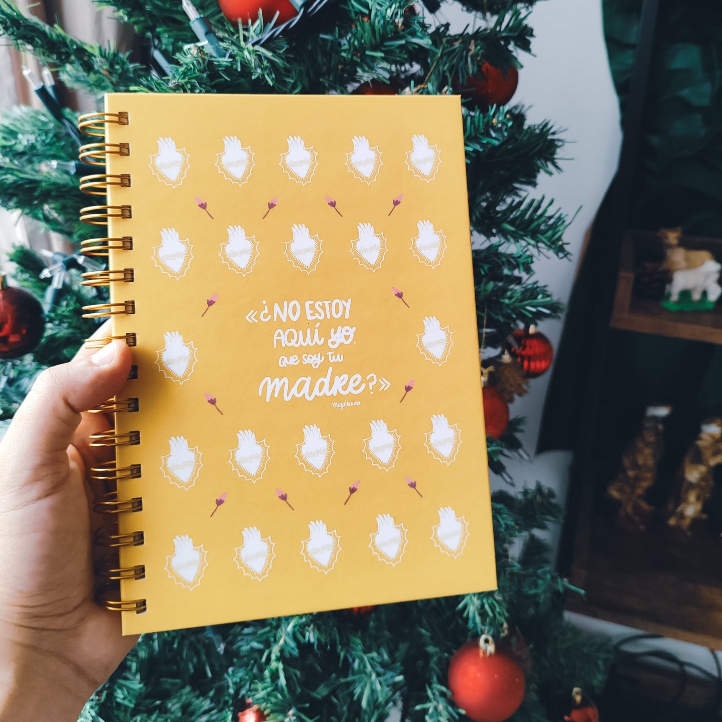 Journal Inmaculado corazón - Virgen de Guadalupe - amarillo