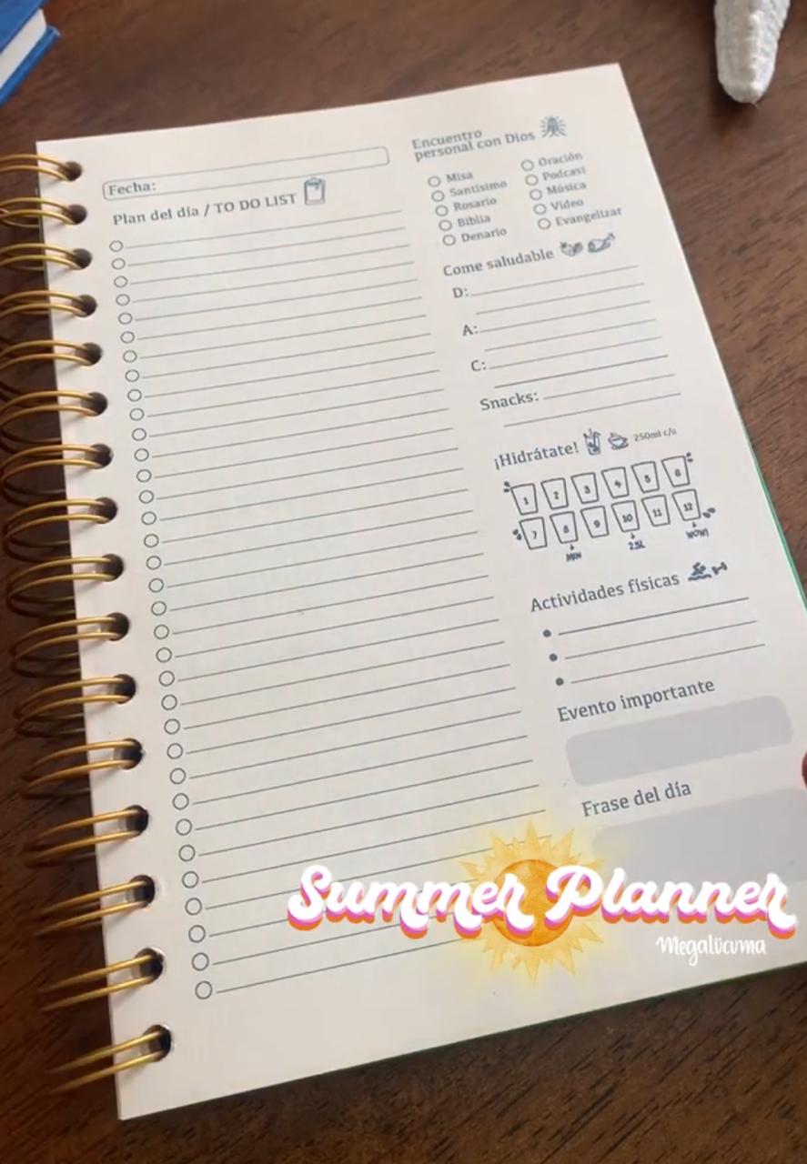 Summer planner