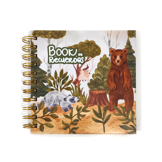 Book de recuerdos animales del bosque