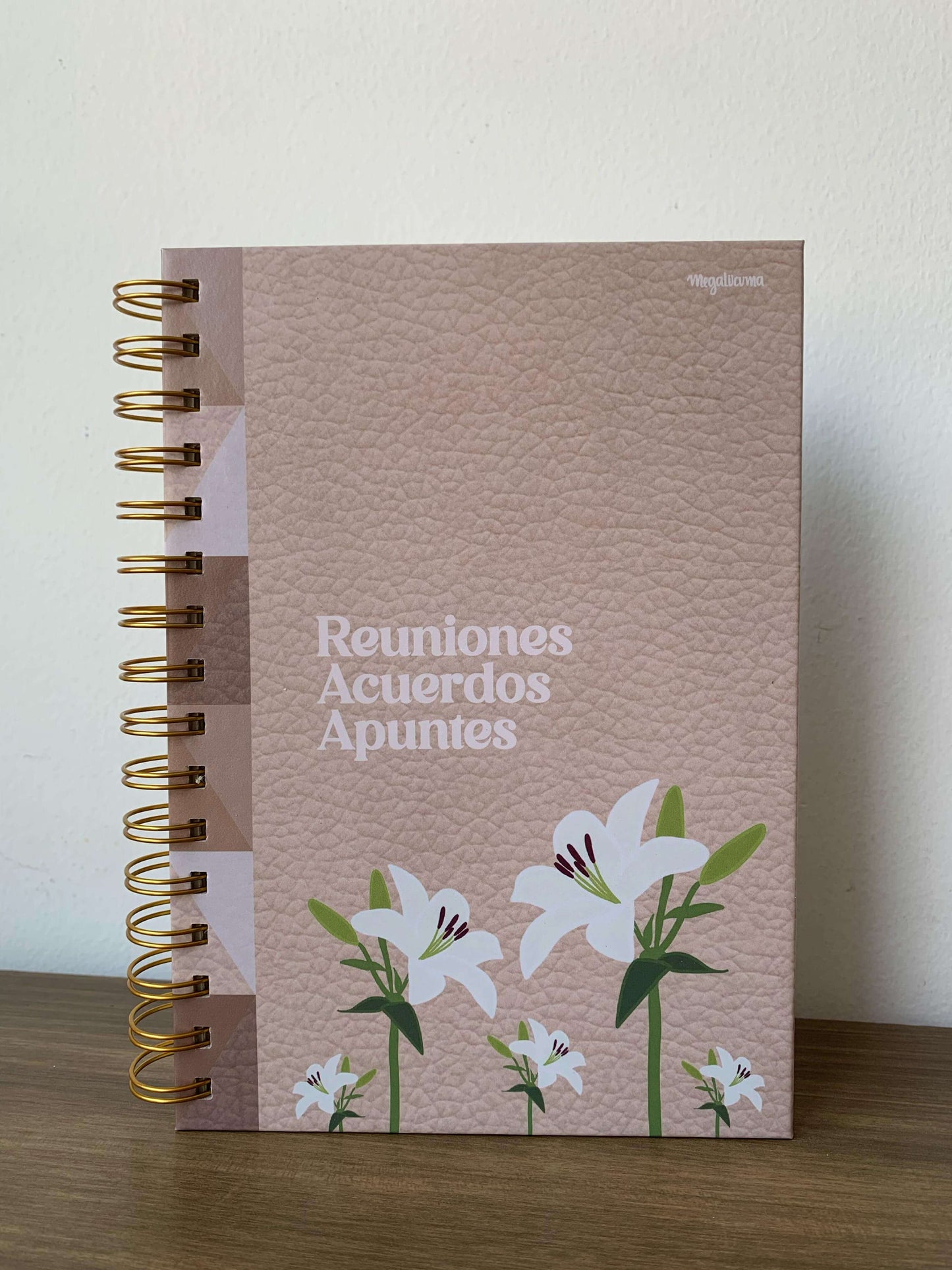 Journal para oficina Lirios color Avena
