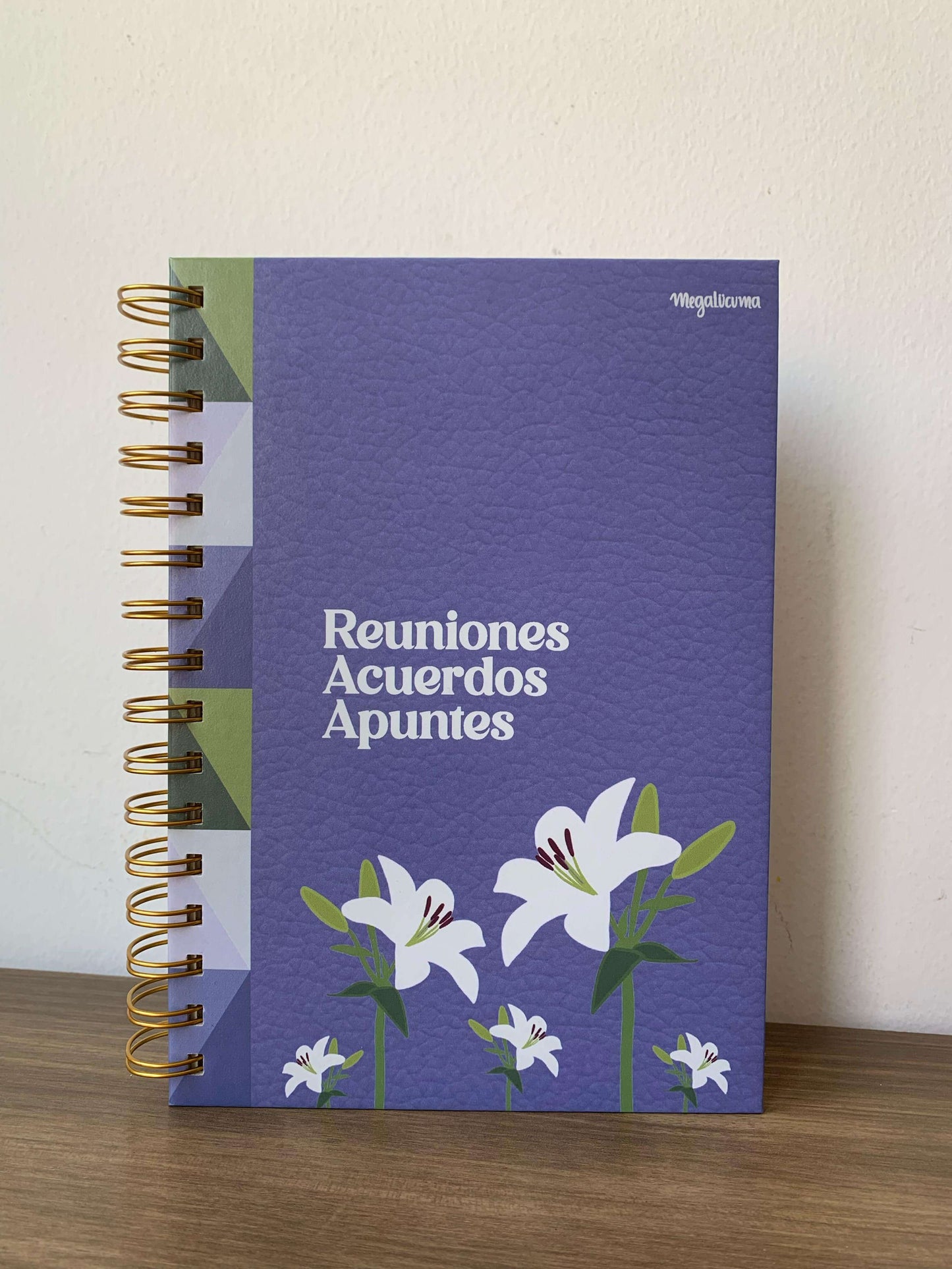 Journal para oficina Lirios color Lavanda