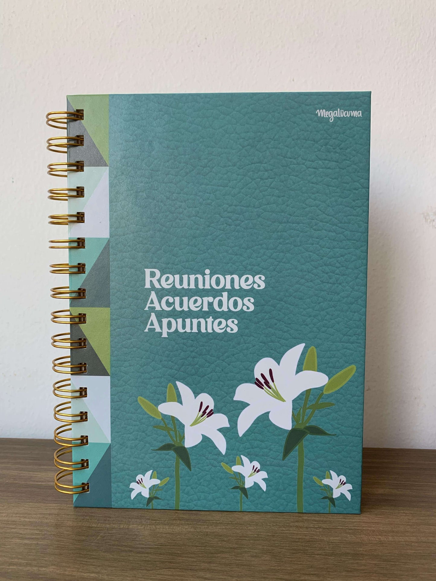 Journal para oficina Lirios color Menta